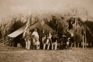 第4回ニューヨークVoluteersの役員、1861-65（セピア写真）